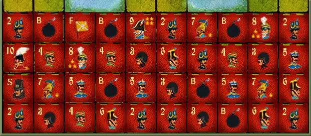 Shoreline Bluff setup for Stratego Shoreline Bluff setup for Stratego