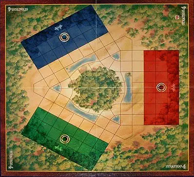 Three players board of Stratego Three players board of Stratego